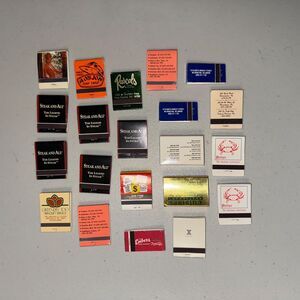 Vintage Match Books Set of 21 Variety Restaurant Hotel Delaware DE Collectible